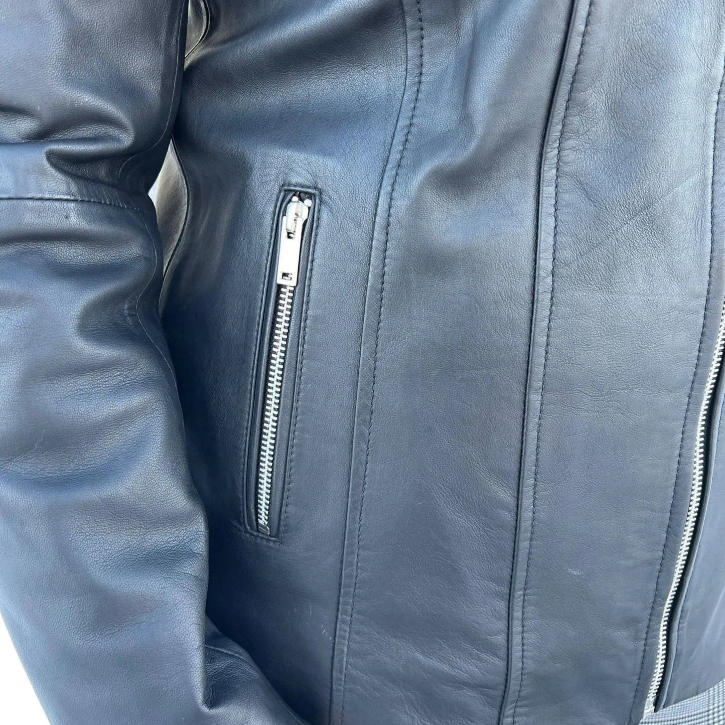 Blouson en cuir côtelé Paulina pour femme de BOL