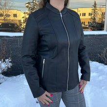 Blouson en cuir côtelé Paulina pour femme de BOL