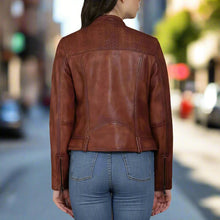 Veste en cuir d'agneau BOL Sage 1 pour femme