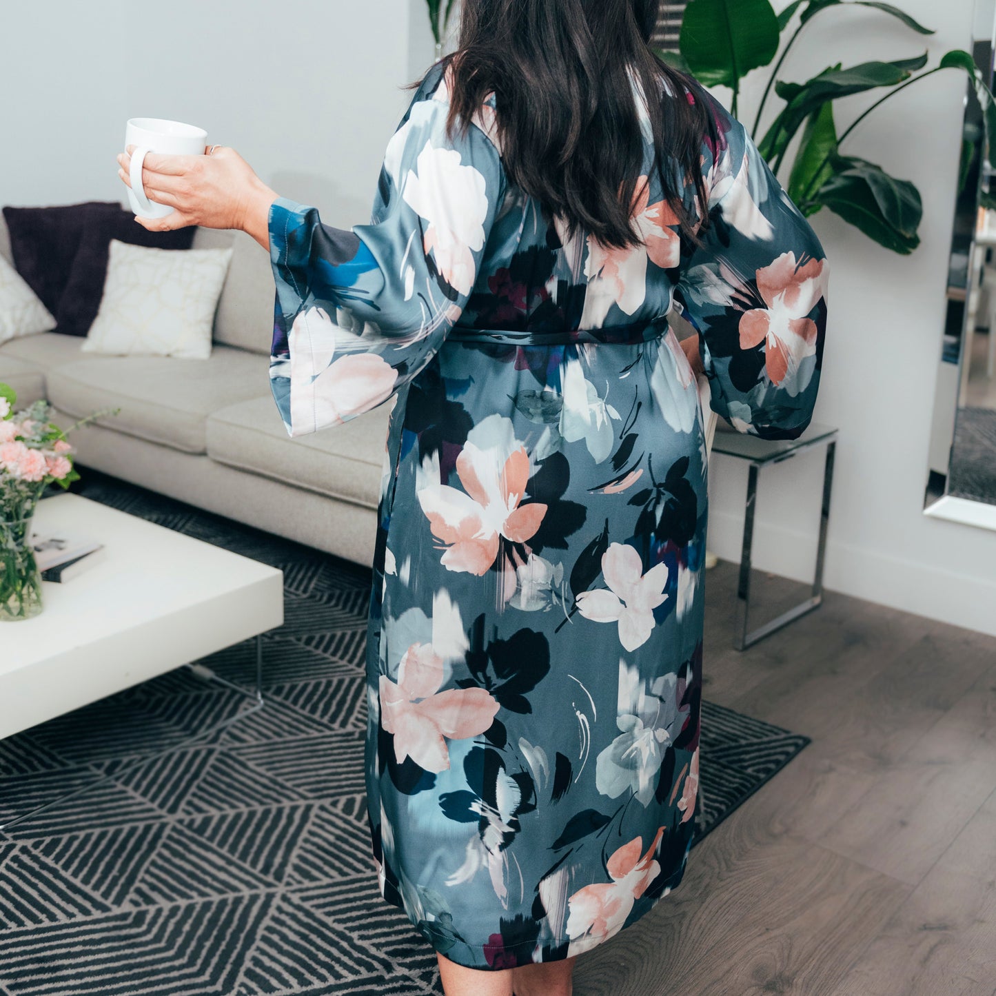 Robe longue kimono Silver Lining
