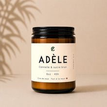 Bougie de soya ADÈLE cannelle et sucre brun