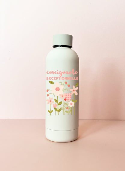 Bouteille isotherme crème - Enseignante ou éducatrice exceptionnelle