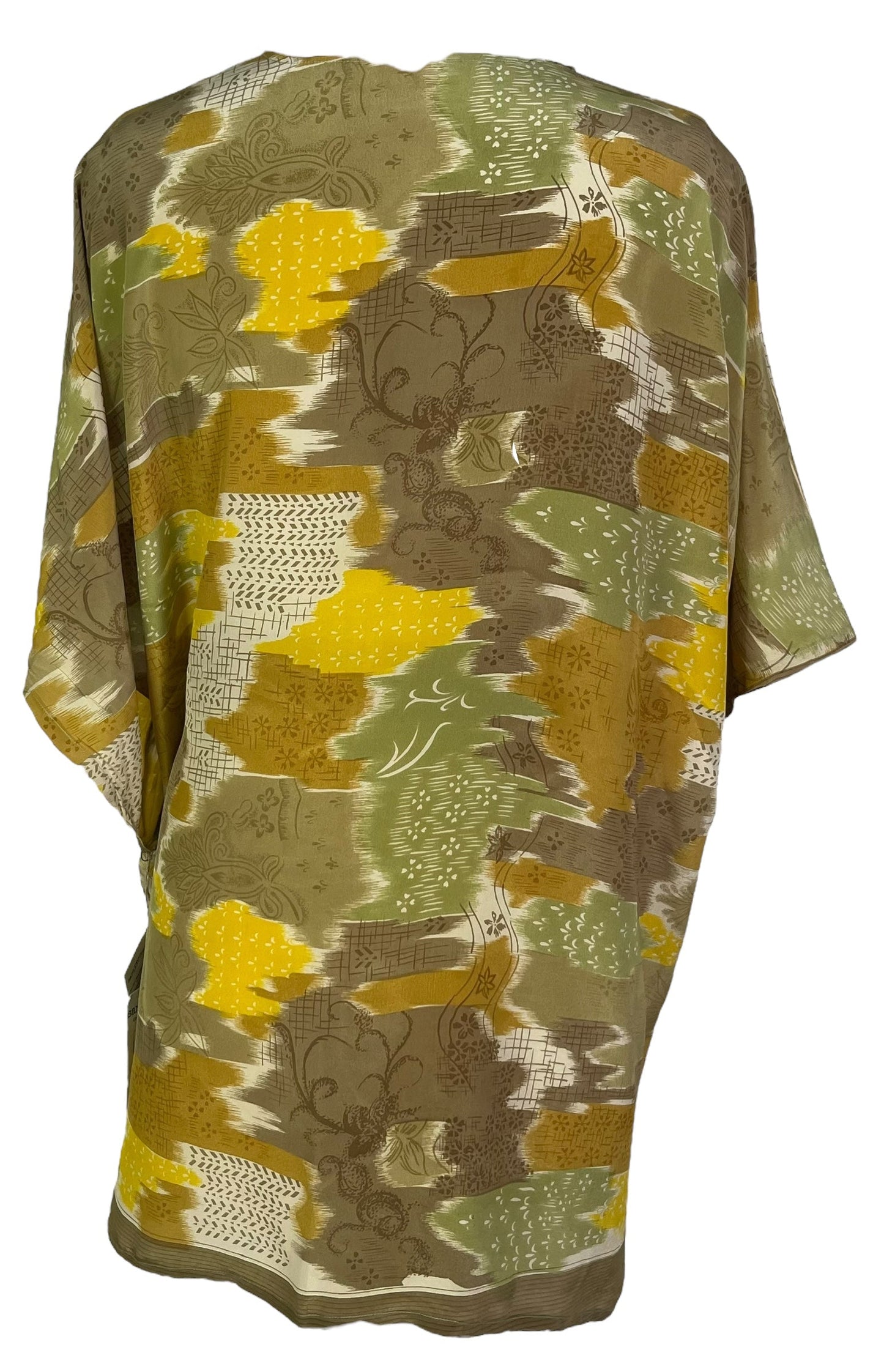 PRC6918 Veste kimono à manches en pure soie avec ceinture