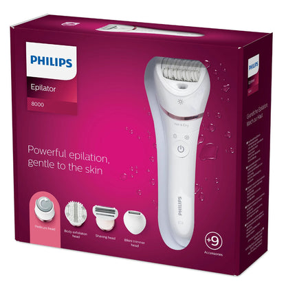 PHILIPS BRE740/14 Epilator Series 8000 Wet & Dry