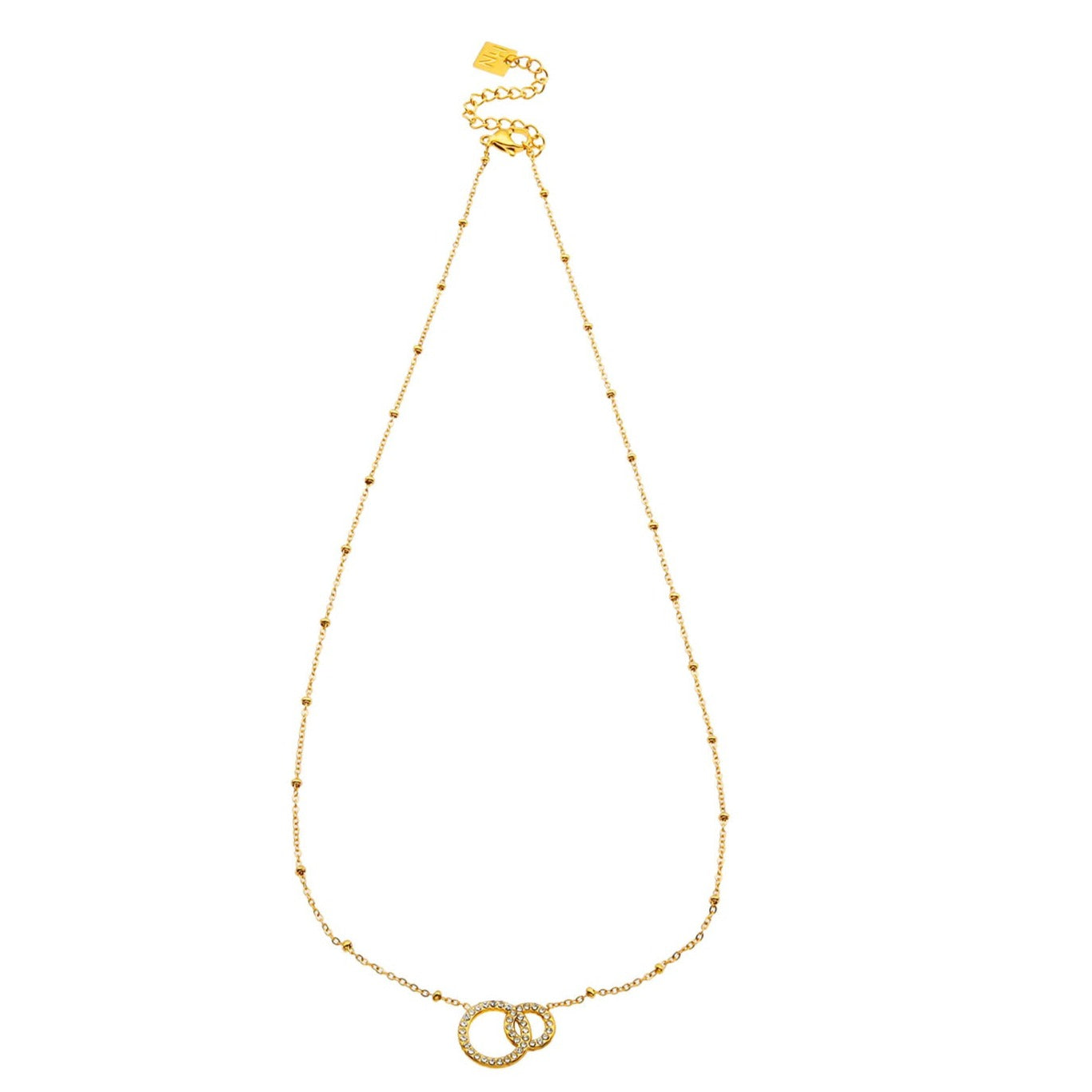 Collier BRIAR Pavé Zircone Doré