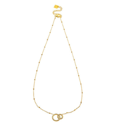 Collier BRIAR Pavé Zircone Doré