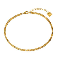 BRIELLA LG: Cuban Link Chain Gold Anklet