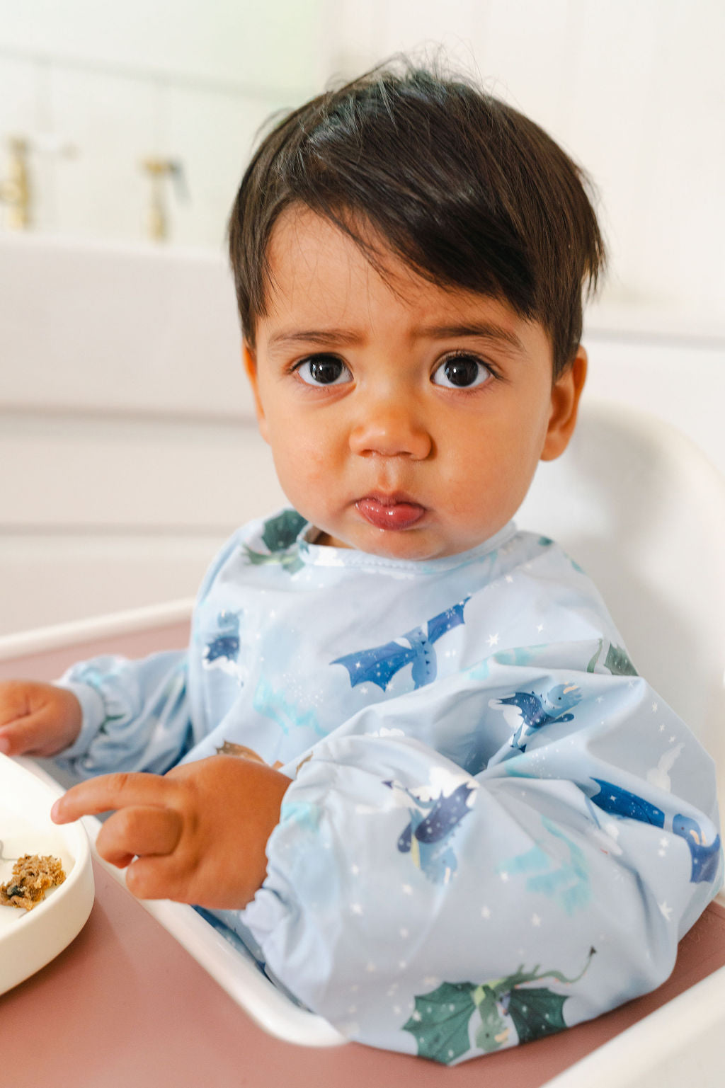Long Sleeve Bib - Magical Dragons