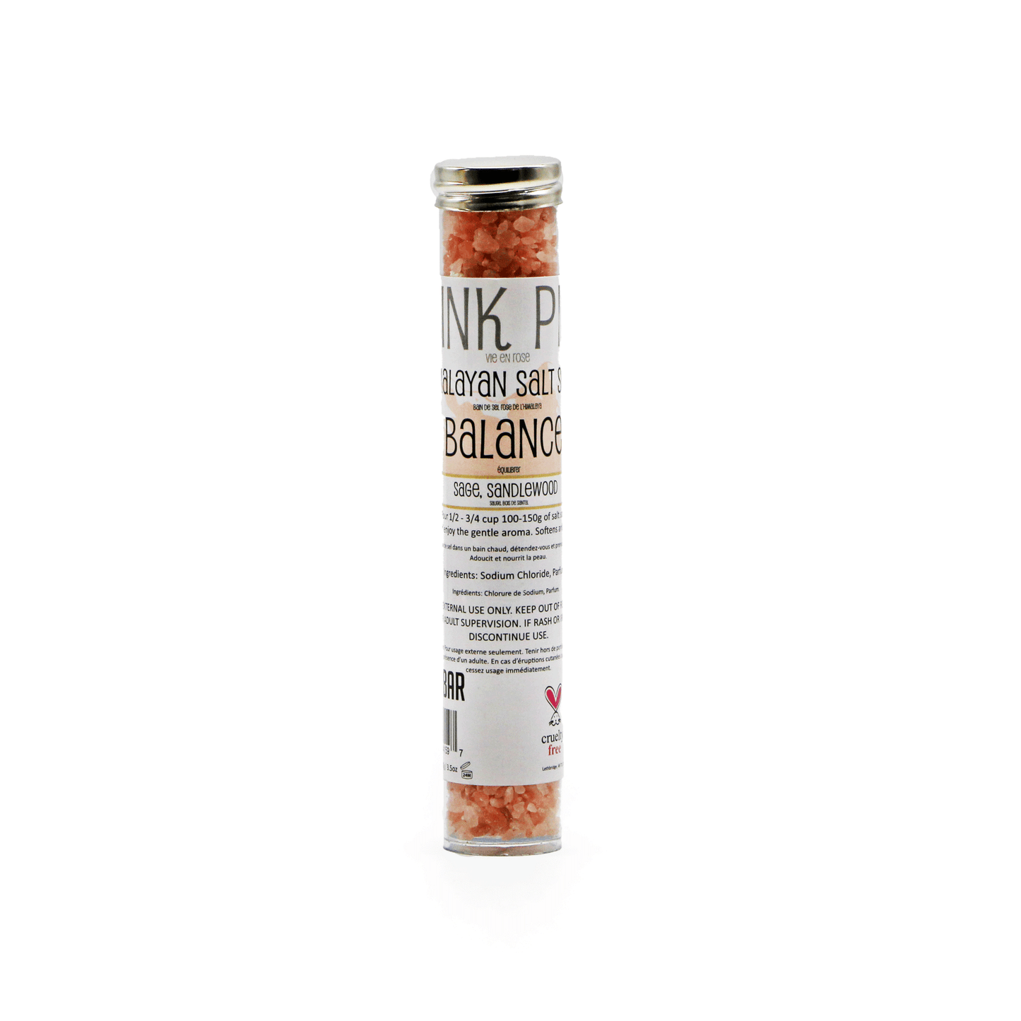 Détendez-vous avec le sel rose de l'Himalaya de Think Pink
