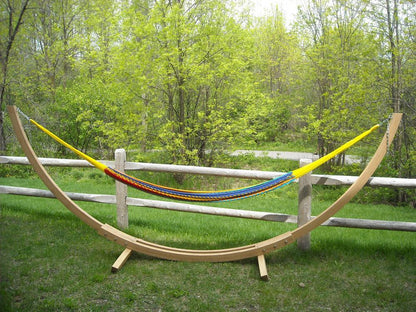 Hamac Maya en Corde Épaisse XL avec Support en Bambou