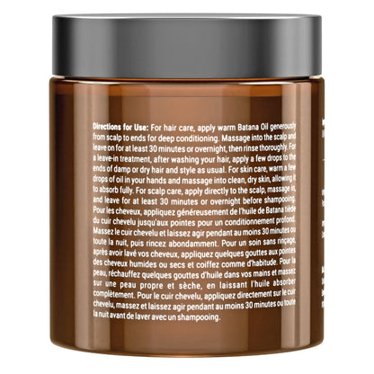 Huile de Batana 100% brute et biologique de qualité supérieure - Réparation capillaire profonde et force pour les cheveux secs, abîmés et sujets à la casse