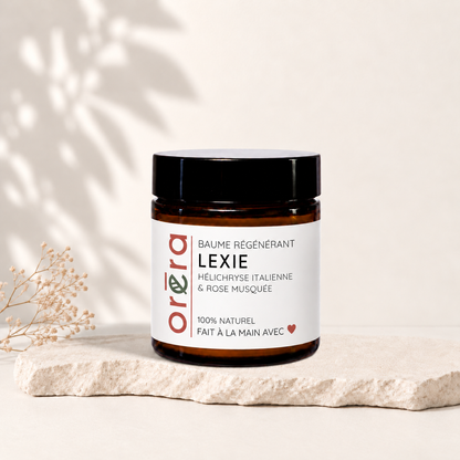 Baume régénérant LEXIE hélichryse italienne & rose musquée