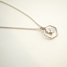 Bee in Hexagon Pendant