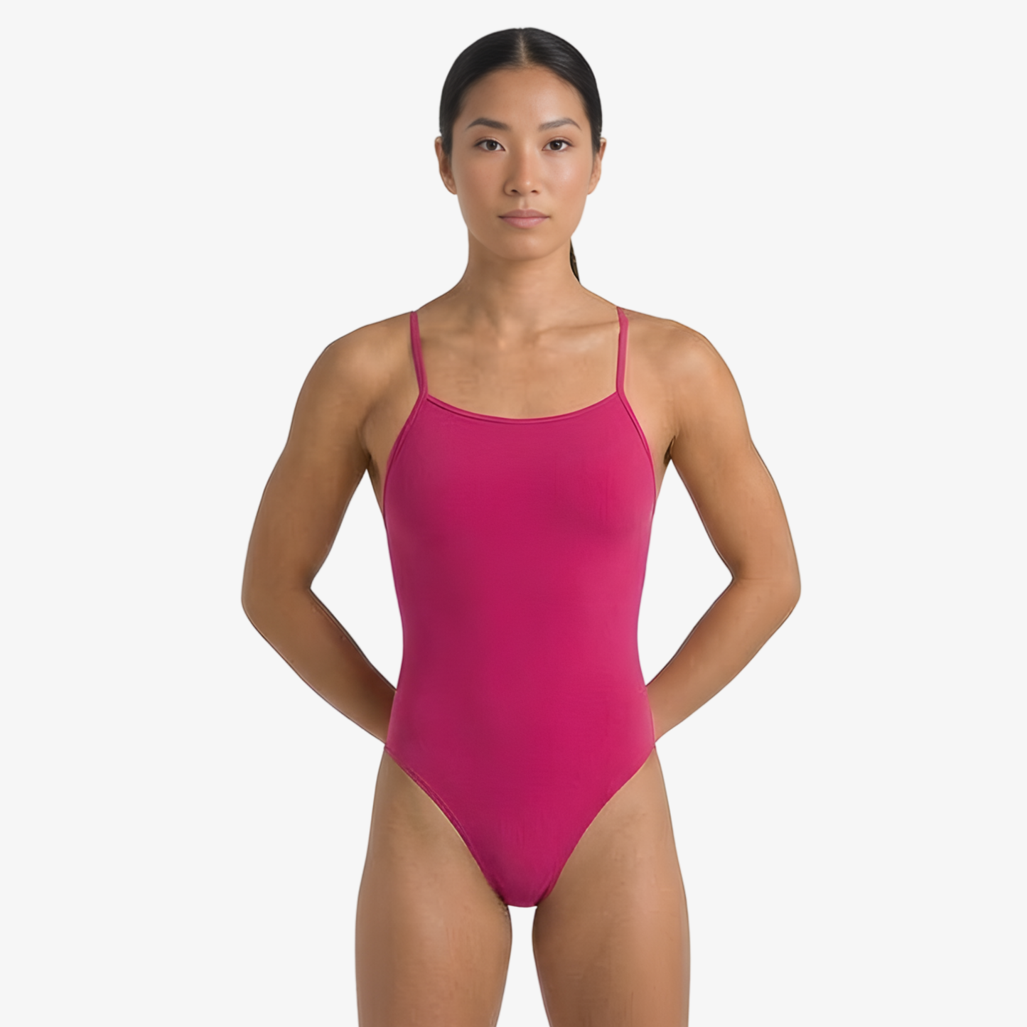 Maillot de bain de performance une pièce Berry à dos ouvert par Norca