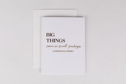 Big Things Small Packages