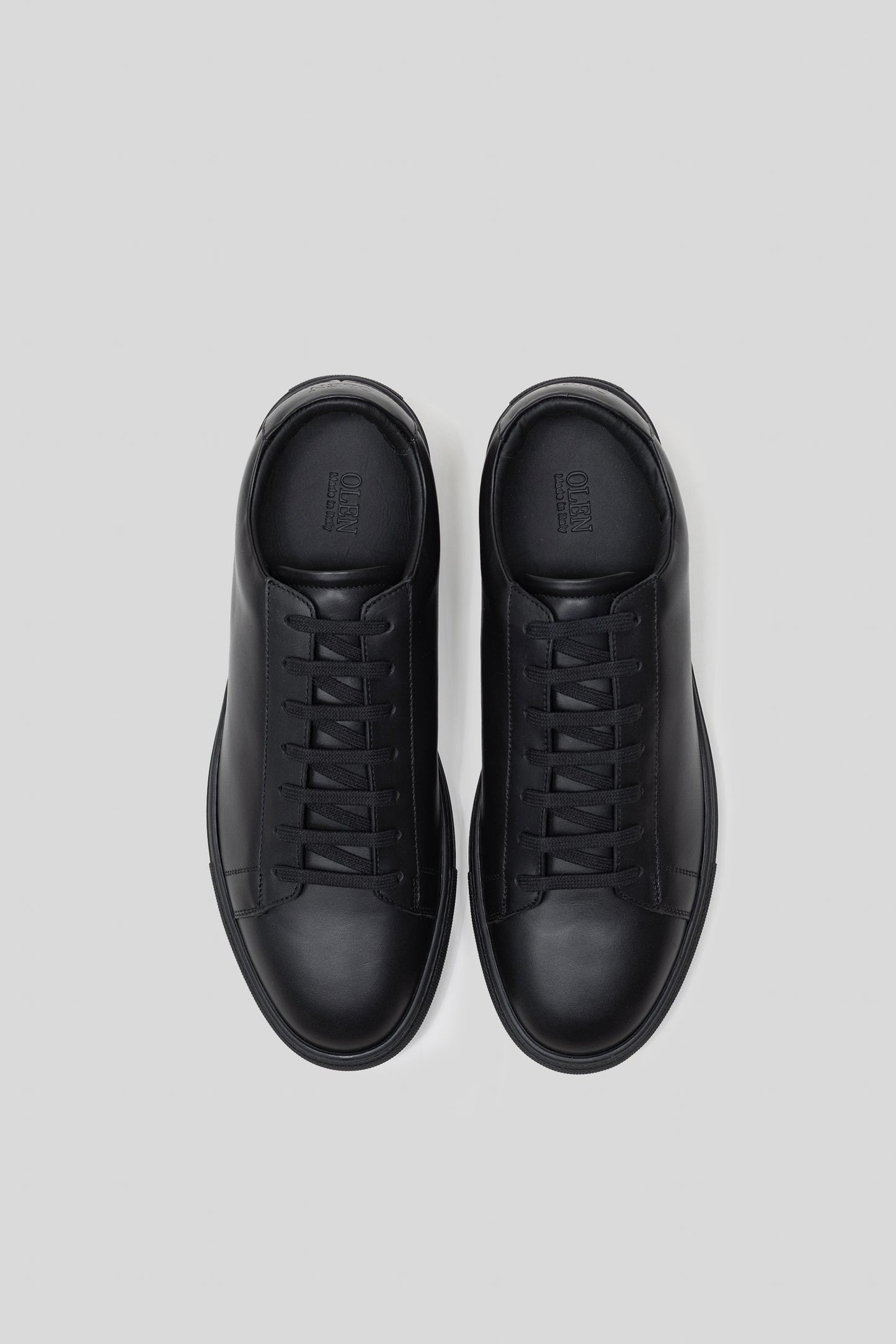 Sneaker Città en cuir de veau noir