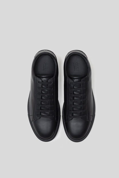 Sneaker Città en cuir de veau noir