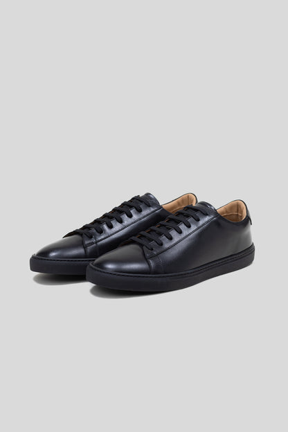 Sneaker Città en cuir de veau noir