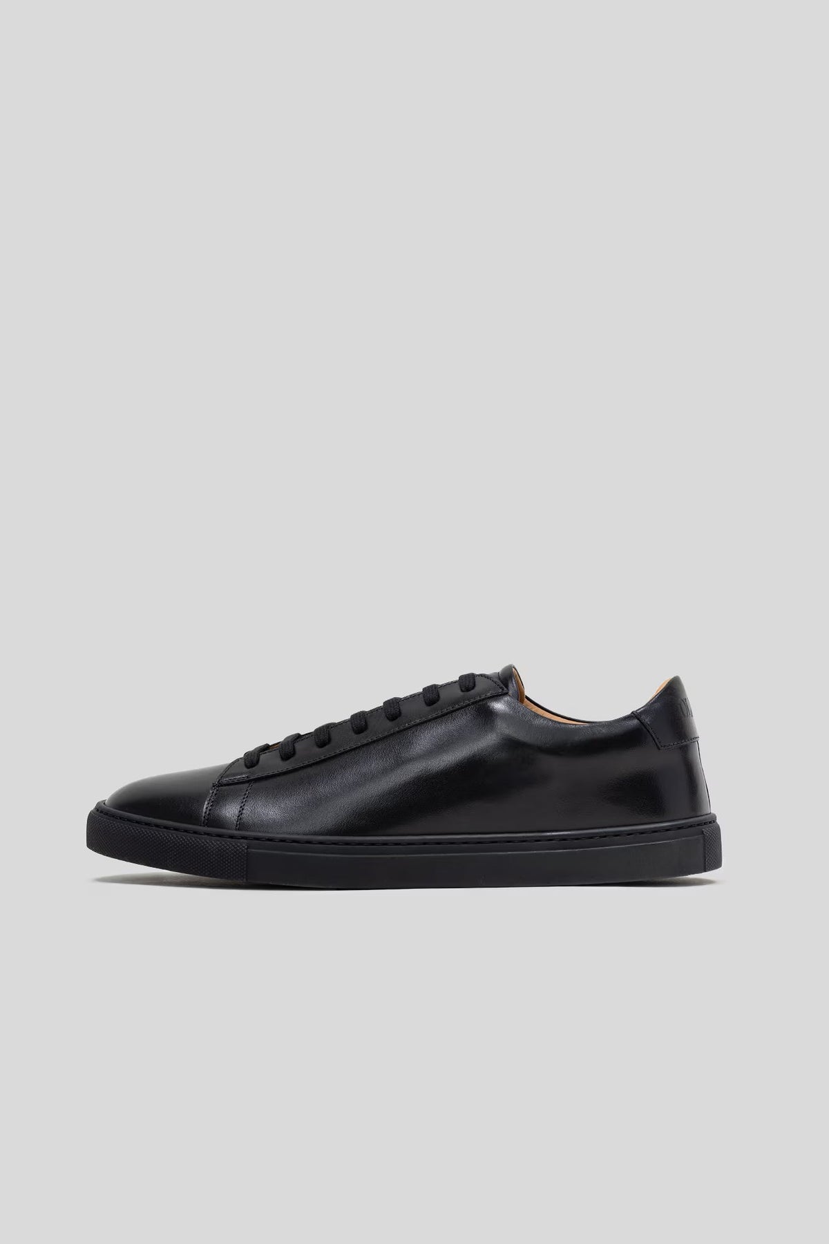 Sneaker Città en cuir de veau noir