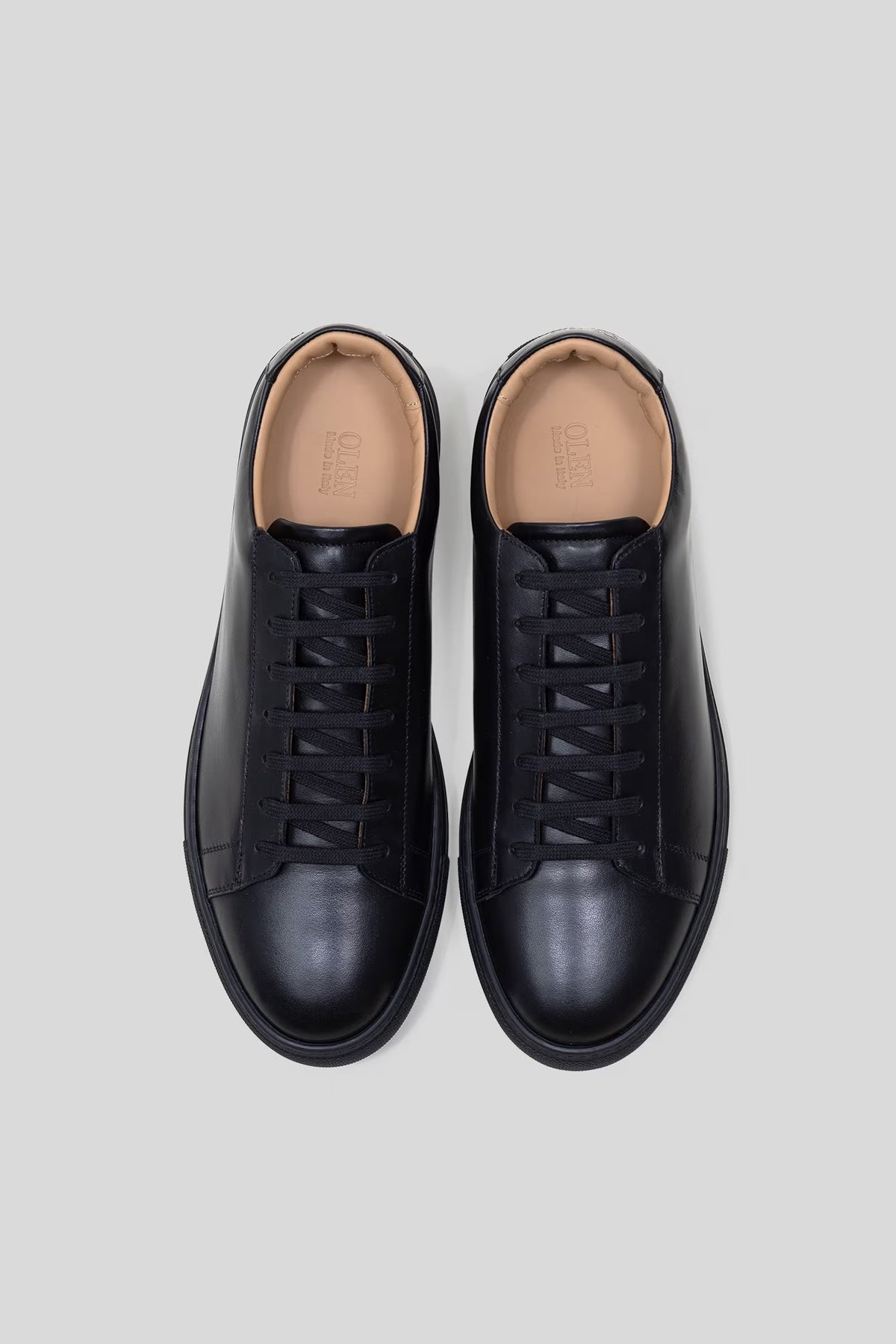 Sneaker Città en cuir de veau noir