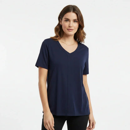 Blouse col V