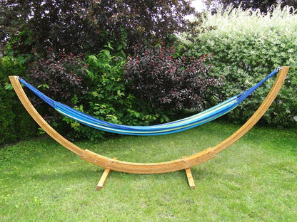 Hamac double de luxe de style brésilien avec support en bambou