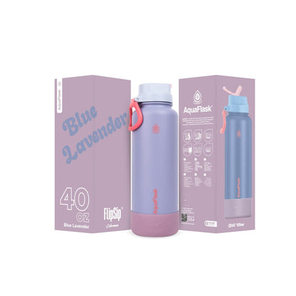 Bouteille isotherme AquaFlask Colorwave 40oz Flip Sip – Gourde en acier inoxydable