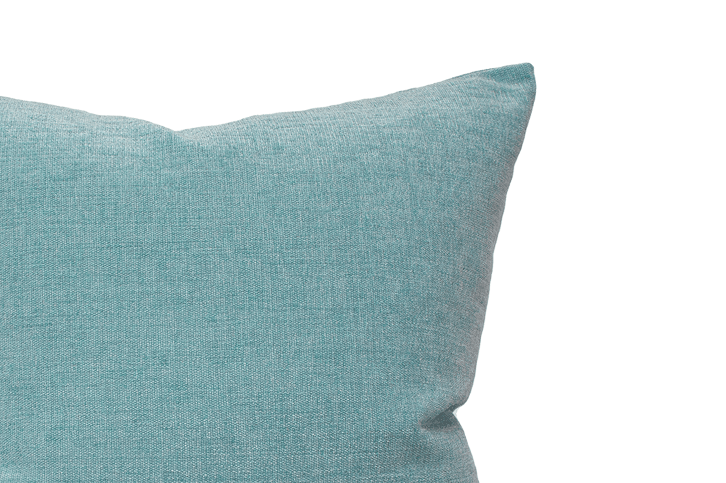 Housse de coussin bleue en chenille
