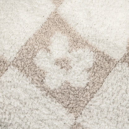 Couverture pour tout-petits imprimée Blushing Beige & White Flower Power