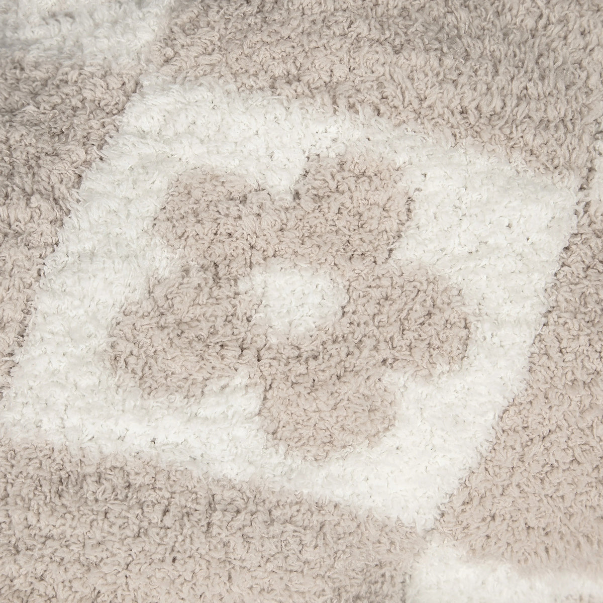 Couverture pour tout-petits imprimée Blushing Beige & White Flower Power
