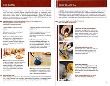 Livret de recettes de peintures naturelles et de fournitures artistiques
