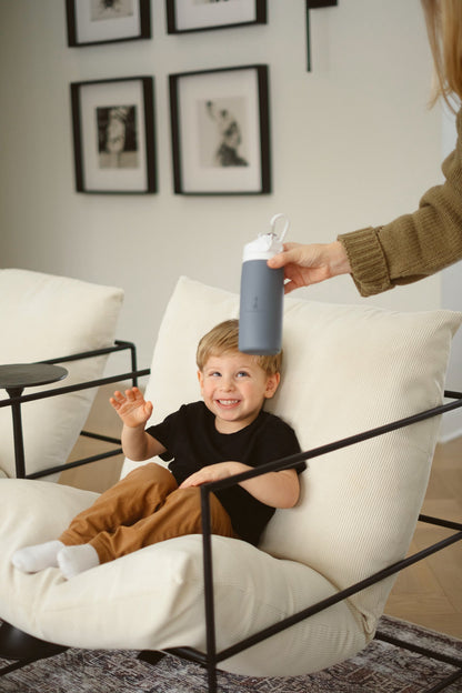Gourde en silicone pour enfants 450 ml – Sans BPA, étanche et incassable