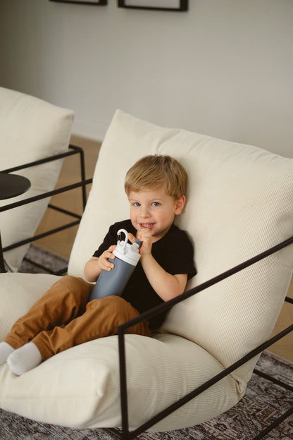 Gourde en silicone pour enfants 450 ml – Sans BPA, étanche et incassable