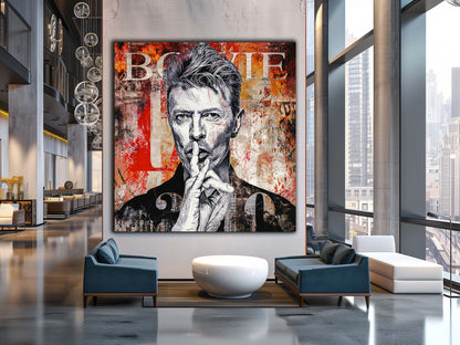 Décoration murale - "Let's Dance" fans de Bowie
