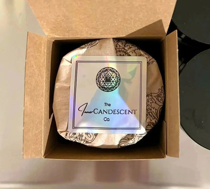 CELESTIAL NOEL | Sacred floral Christmas luxury coconut apricot wax candle