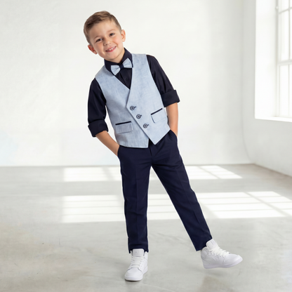 Ensemble de gilet de cérémonie pour homme Ocean