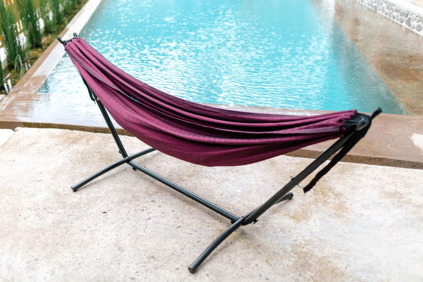 Hamac double de style brésilien de qualité supérieure avec support universel