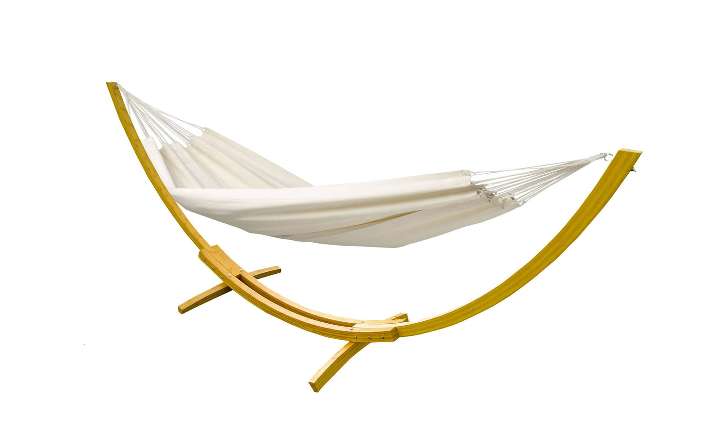 Hamac double de luxe de style brésilien avec support en bambou