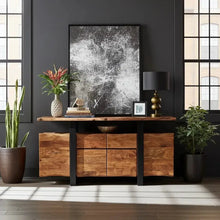 Buffet en bois d'Acacia live edge