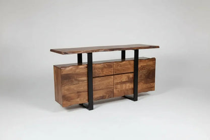 Live edge acacia wood sideboard