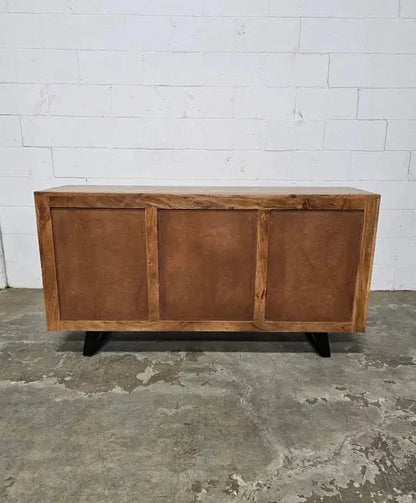 Retro acacia solid wood buffet