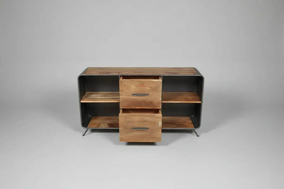Buffet style rétro bois recyclé et acier