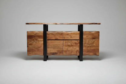 Live edge acacia wood sideboard