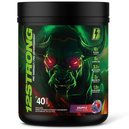Bull Nutrition 12STRONG PRE-WORKOUT, 40 Servings