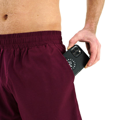 Unlimited Shorts Burgundy (7.5")