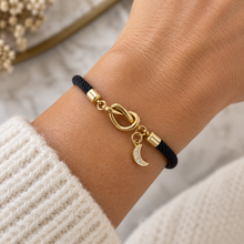 Bracelet en corde Knot & Moon