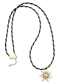 Collier cordon Soleil scintillant
