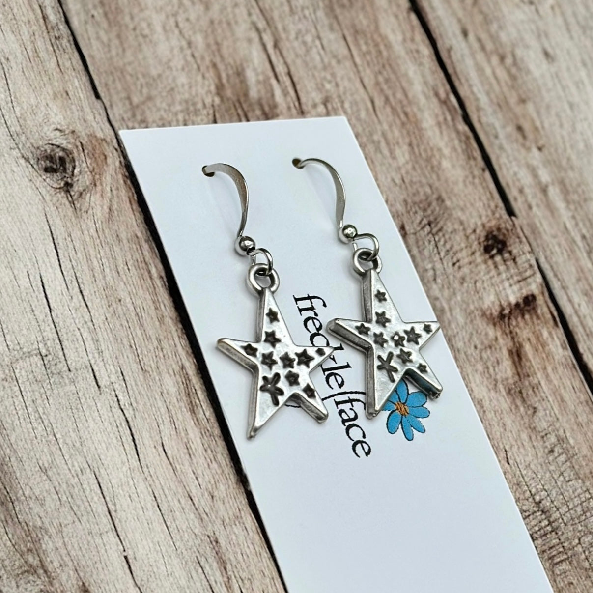 Boucles d'oreilles étoile pleine d'étoiles