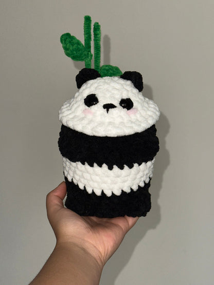 Handmade Crochet Panda Boba Plushie