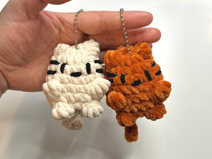 Handmade Crochet Cat Keychain – Cute Kitten Charm